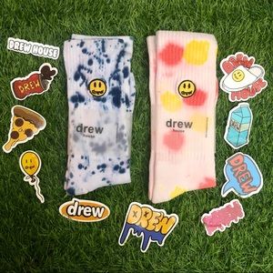 2 Pairs Tie Dye Drew Socks